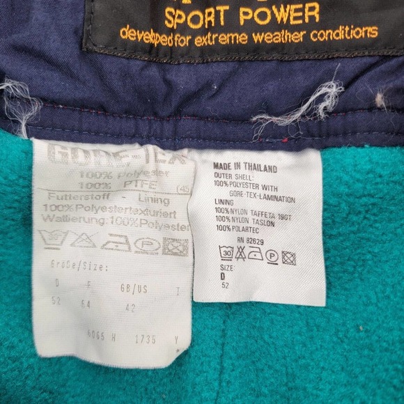 SCHOFFEL Sports Power Men's Size 42 GORE-TEX Ski Pants Trousers Red High Waist - Picture 11 of 16